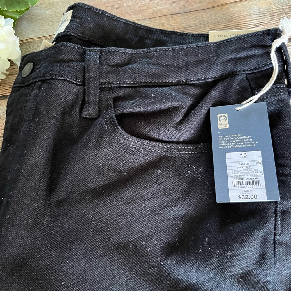 NEW Universal Thread Black Denim Ankle Bootcut Jeans - Picture 4 of 15
